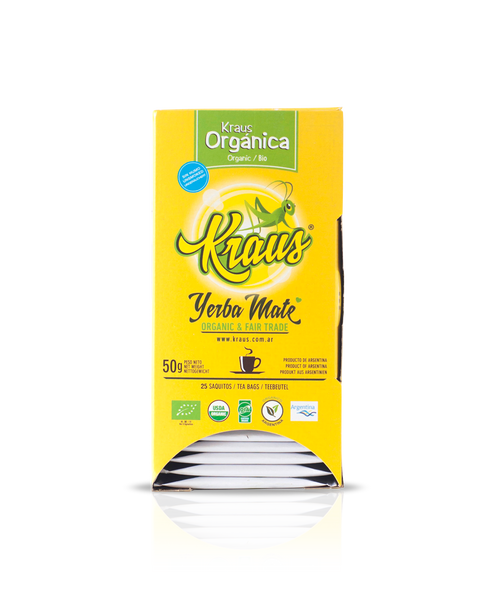 ORGANIC MATE TEABAGS|MATE ORGANICO EN SAQUITOS